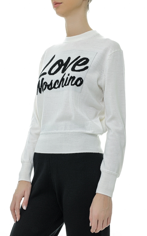 LOVE MOSCHINO-Pulover din lana cu logo